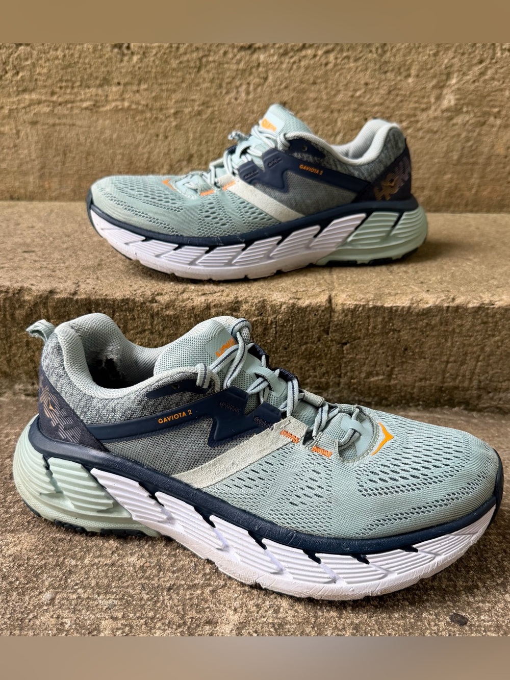 Hoka One One Gaviota 2 Women's Running Shoes Size 9 Moonlit Ocean/Blue Haze FAIR